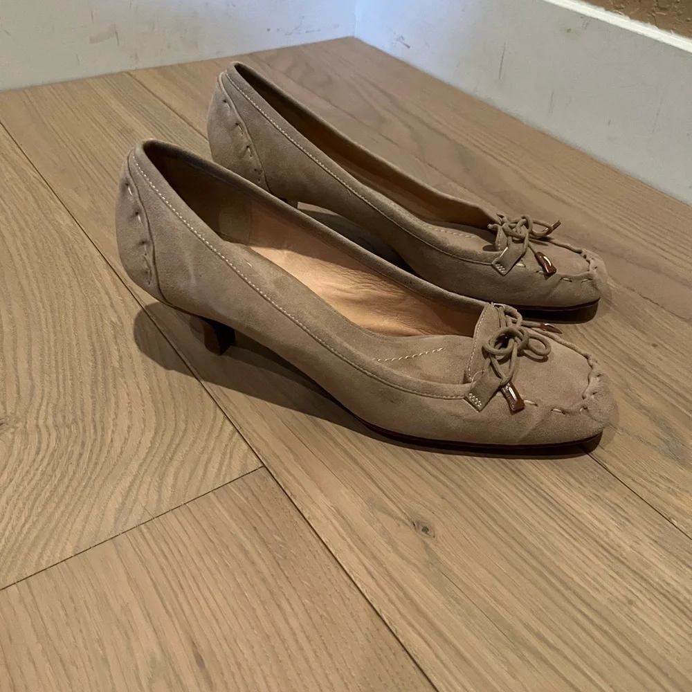 Kate Spade ♠️ Leather Kitten  Heels  size 8 1/2